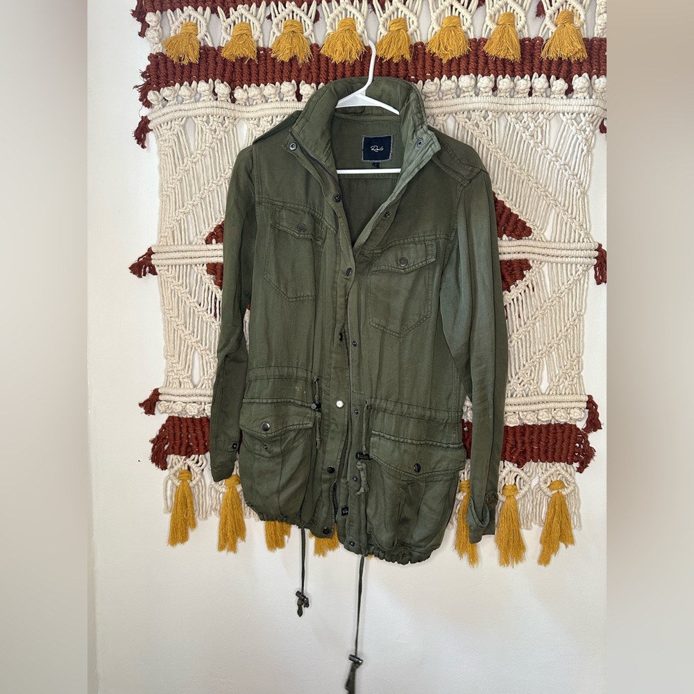 Rails brand long green jacket